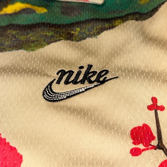 New NIKE Sportswear Dri-Fit Cherry Blossom Button Up Shirt jersey style - Picture 7 of 16
